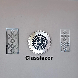 Aynalı Pleksi Duvar Saati 3 lü set